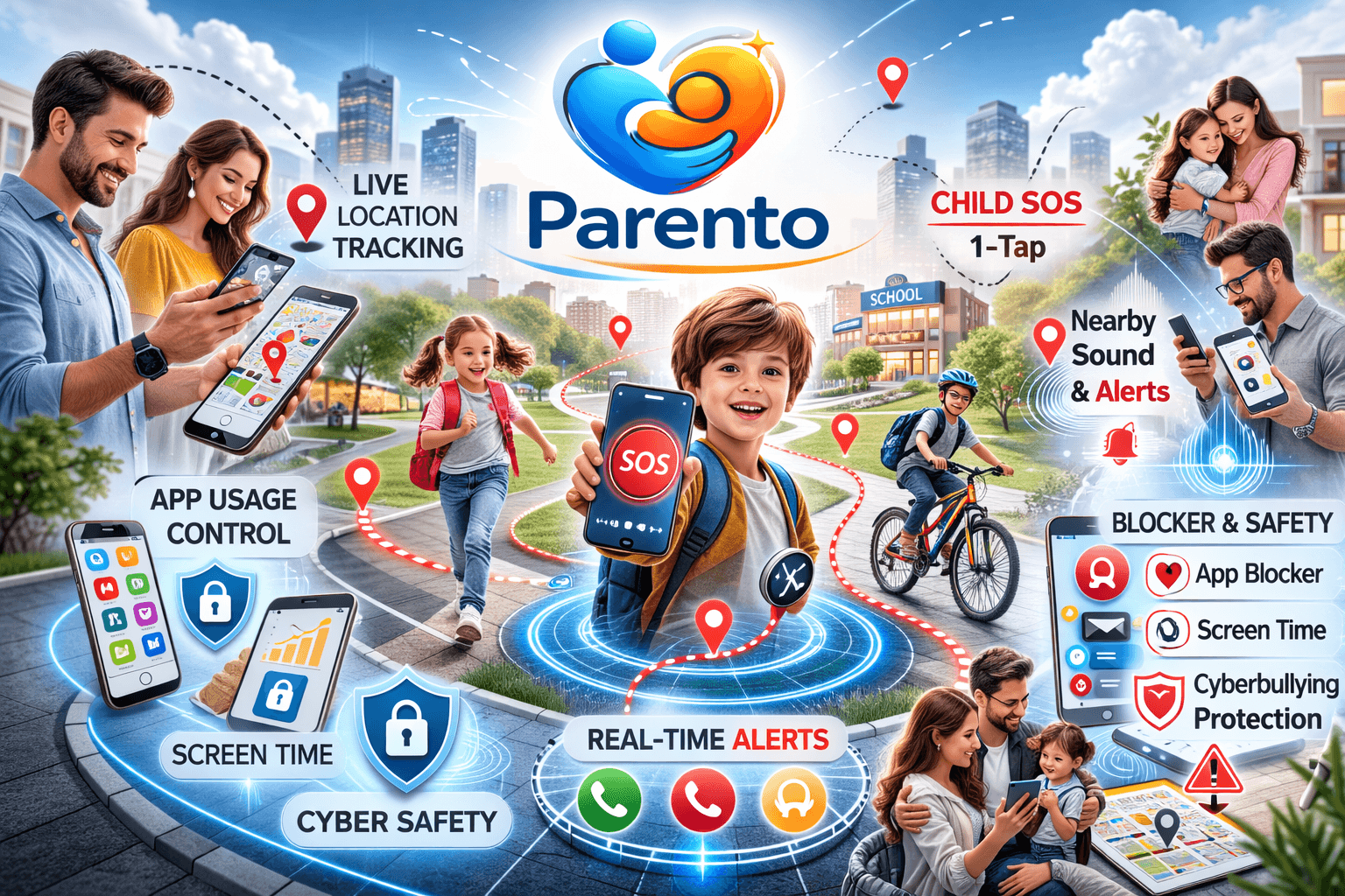 Parento app features